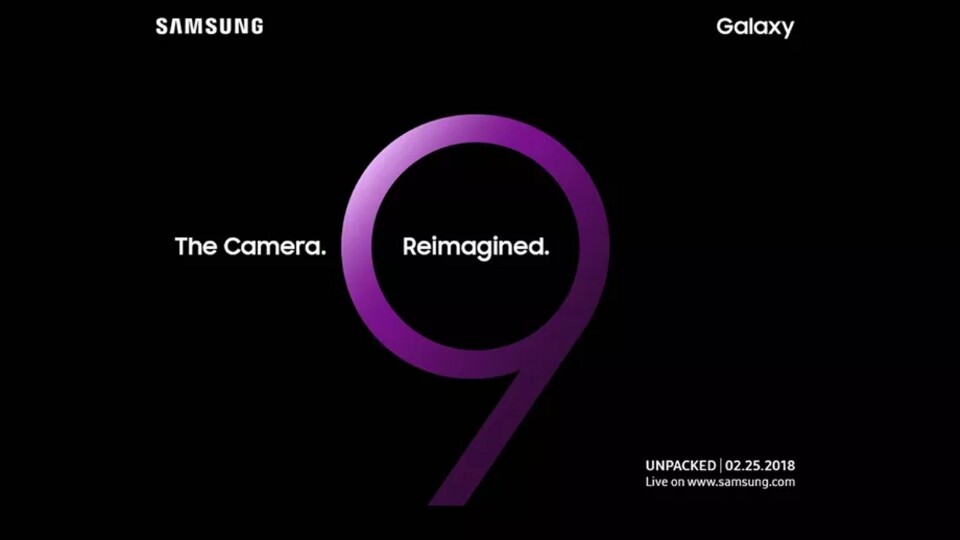 Das Samsung Galaxy S9 Event findet am 25. Februar statt. (Bildquelle: Samsung)