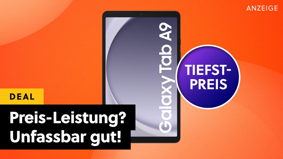 Schnell sein lohnt sich: Das Samsung Galaxy Tab A9 ist aktuell für kurze Zeit zum stark reduzierten Preis verfügbar!