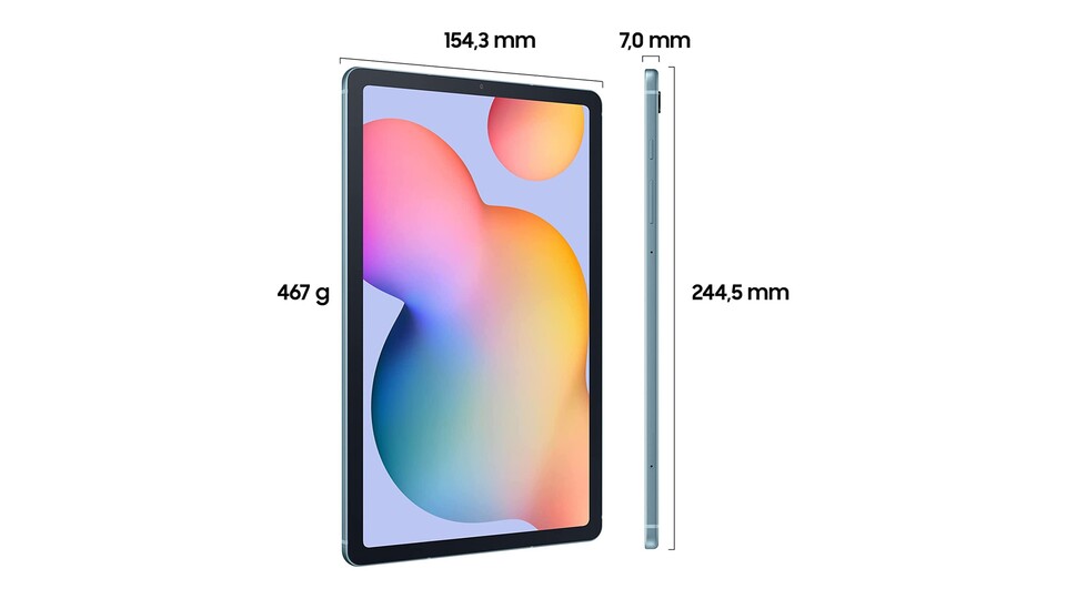 In der schlanken Unibody-Bauweise passt das Samsung Galaxy Tab S6 Lite in nahezu jede Tasche!