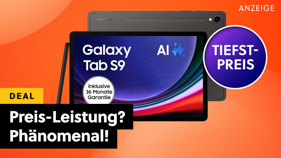 Nach einem kontinuierlichen Preisfall hat das Samsung Galaxy Tab S9 nun bei Amazon einen neuen historischen Bestpreis erreicht!