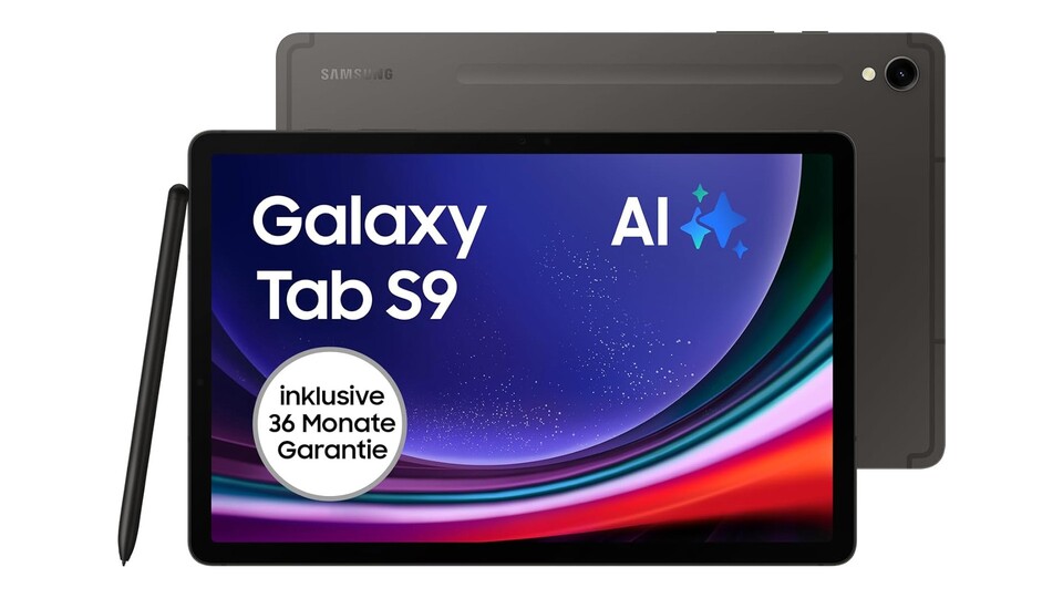 Nur bei Amazon könnt ihr euch das Samsung Galaxy Tab S9 mit stattlichen 36 Monaten Herstellergarantie schnappen!