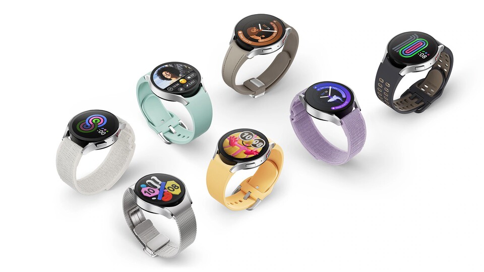 Mit einer großen Auswahl an verschiedenen Armbändern könnt ihr den Look der Samsung Galaxy Watch6 individuell anpassen.