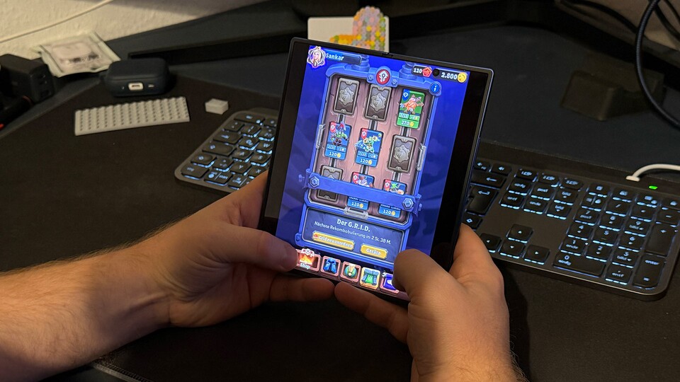 Spielen macht auf dem Samsung Galaxy Z Fold7 richtig Spaß. Es sieht gut aus und endlich hat man auch mobil genug Display.