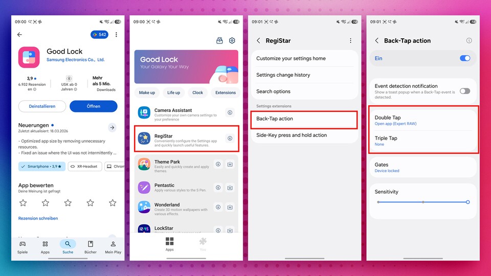 Good Lock zählt zu den mächtigsten Apps für Samsung-Smartphones. (Bildquelle: Patrick »Fernando« Schneider)