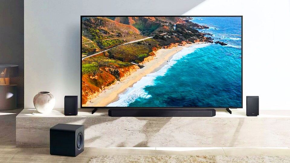 Mit dem passenden Soundsystem von Samsung hebt ihr eure Heimkino-Erfahrung auf das nächste Level – jetzt ebenfalls stark rabattiert bei MediaMarkt.