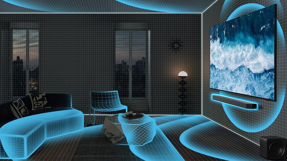Samsungs Soundbars optimieren ihren Sound automatisch und passen ihn bestmöglich an.