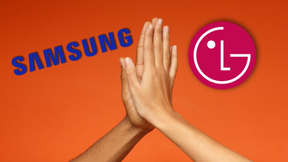Die beiden Tech-Riesen machen gemeinsame Sache. (Bild: Samsung, LG, Prostock-studio - adobe.stock.com)