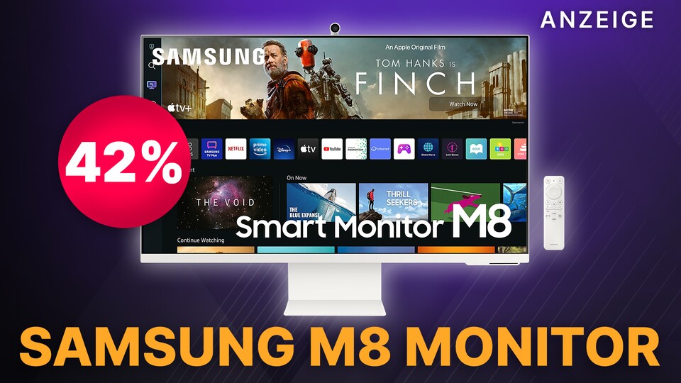 Mit dem Samsung M8 Smart Monitor besitzt ihr eine Zentrale für das Smart Home, die Arbeit und sogar zum Zocken!