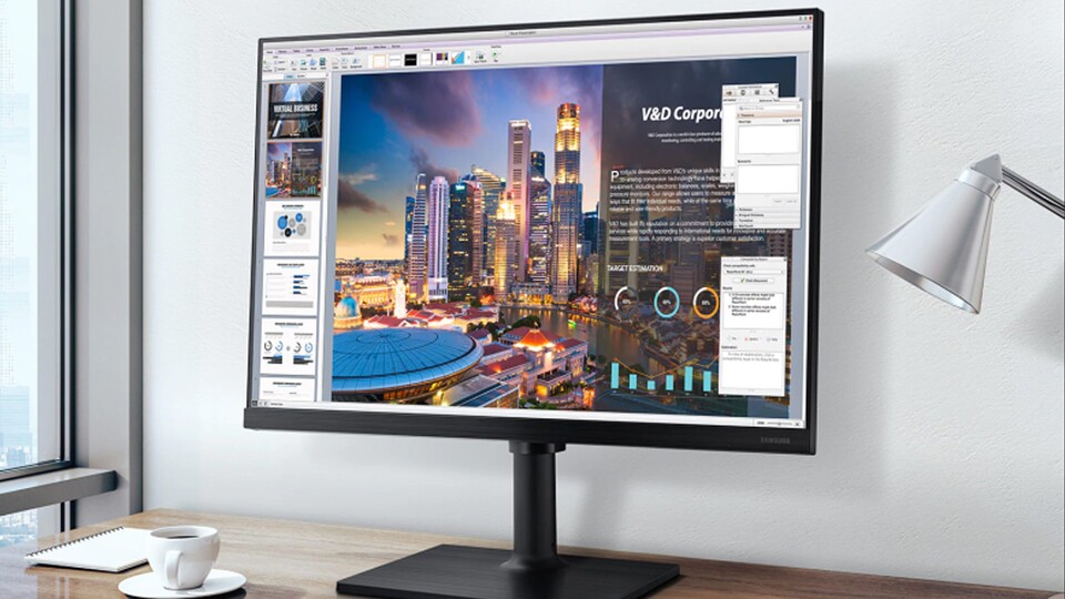 Der Samsung Monitor ist perfekt fürs Homeoffice, aber auch für euren nächsten Gaming-Marathon!