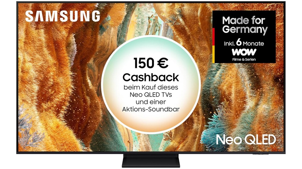 Zusätzlich zum aktuellen Tiefstpreis sichert ihr euch beim Kauf dieses 75-Zöllers ein umfangreiches Streaming-Bundle und ordentlich Cashback, was den ohnehin schon starken Deal für euer Heimkino noch attraktiver macht.