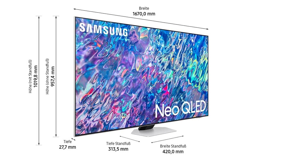 Im NeoSlim Design ist der Samsung Neo QLED 4K QN85B nicht nur ziemlich schick, sondern auch sehr platzsparend.