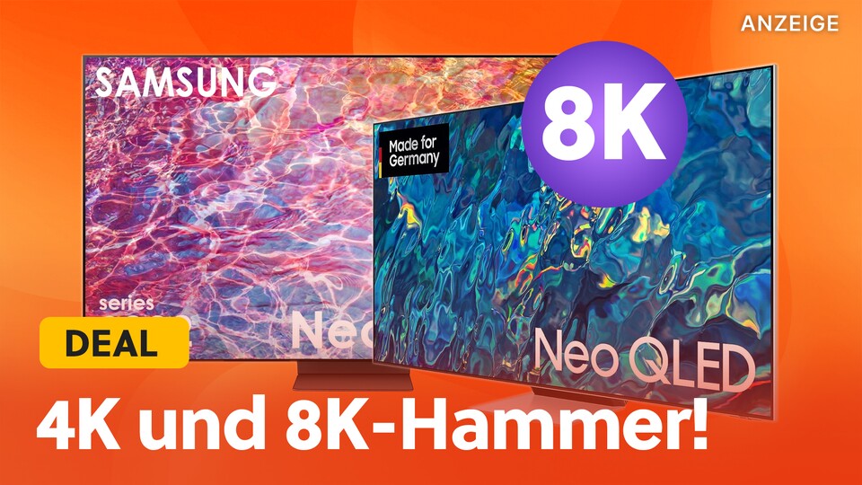 Samsung Neo QLED-TVs haben ein unglaublich helles und kontraststarkes Bild - in 4K und 8K könnt ihr jetzt Schnäppchen machen.