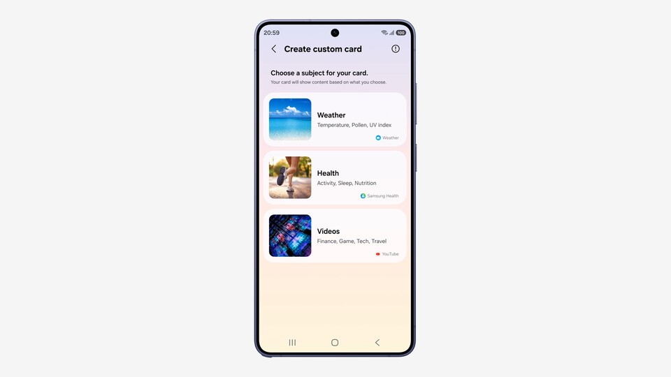 Wird Now mit One UI 9 endlich nützlich? Samsungs Ansatz liest sich zumindest wie ein Schritt in die richtige Richtung. (Bildquelle: Samsung)