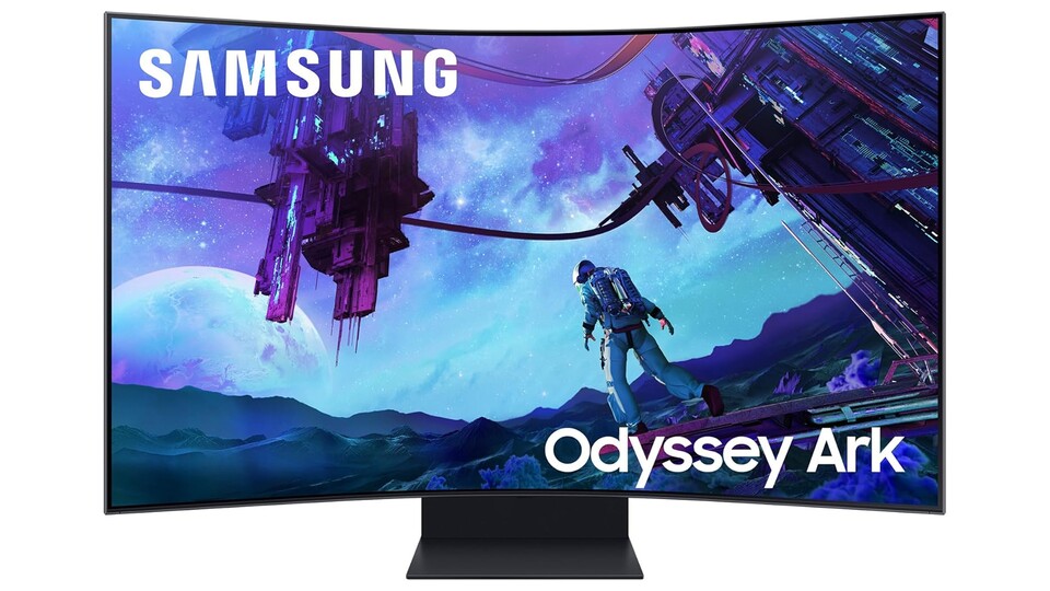 Dank eines Krümmungswinkels von 1000R braucht ihr mit dem Samsung Odyssey Ark keine VR-Brille - er wirkt wie eine bildgewaltige Umarmung, die euer gesamtes Sichtfeld ausfüllt!