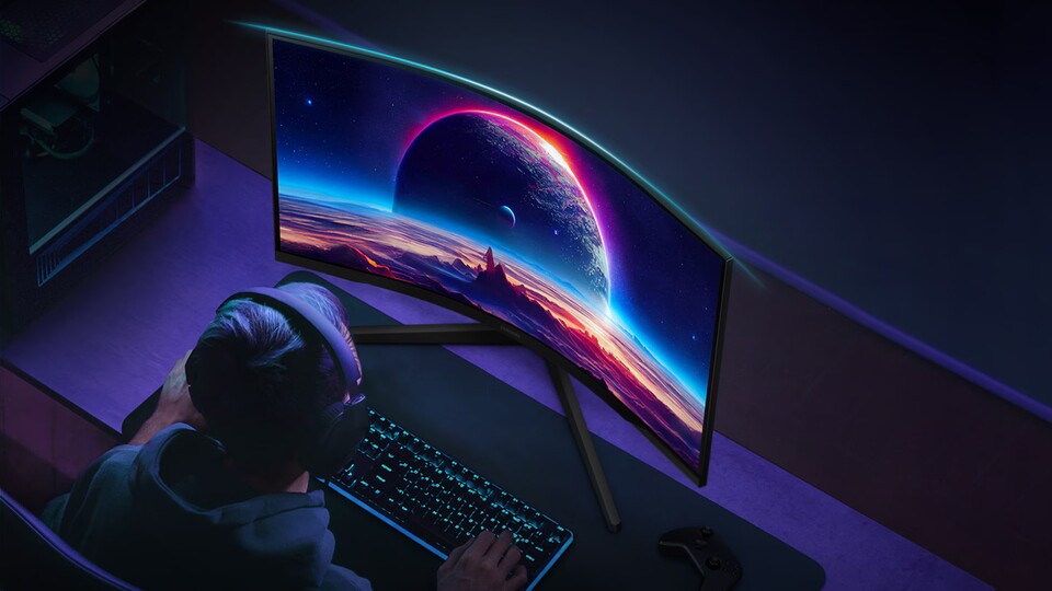 Die leuchtenden Farben kommen bei einer nächtlichen Gaming-Session natürlich am besten zum Vorschein.