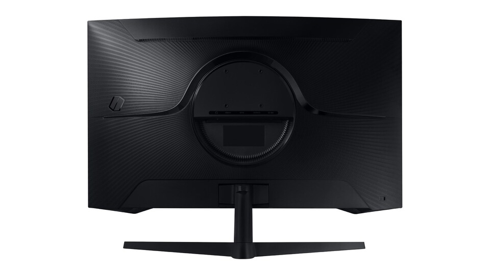 Auch die Rückseite des Samsung Odyssey G5 überzeugt mit geschwungener Stromlinien-Optik.