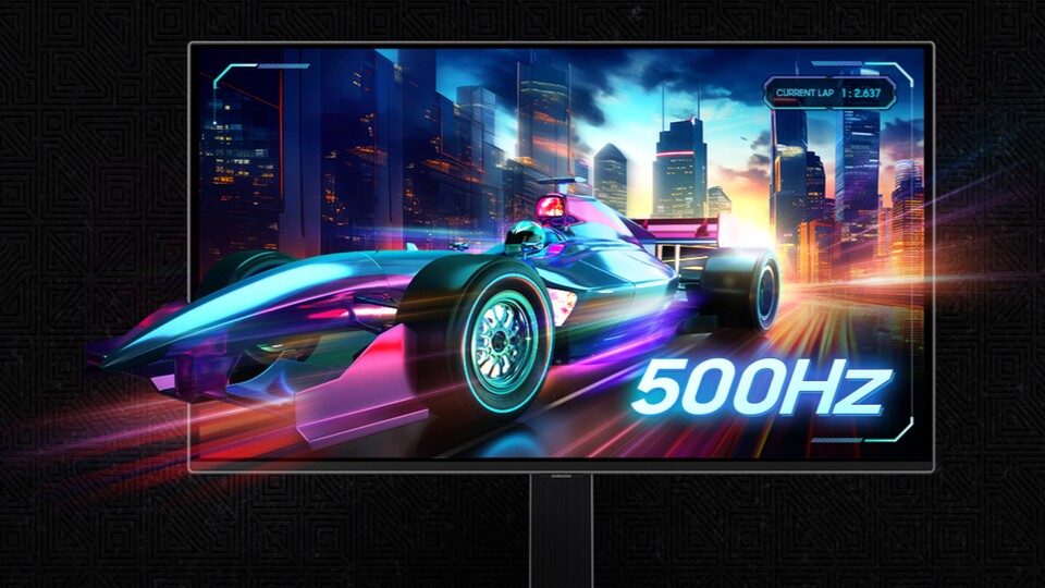 Samsung schlägt MSI ein Schnippchen und bringt den ersten OLED mit 500 Hz auf den Markt. (Bildquelle: Samsung)