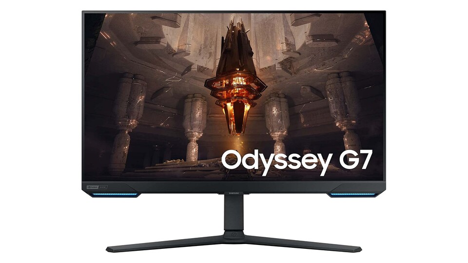 Einer der 4K-Monitore, auf den der Vater bei der Recherche gestoßen ist: Samsungs Odyssey G7.