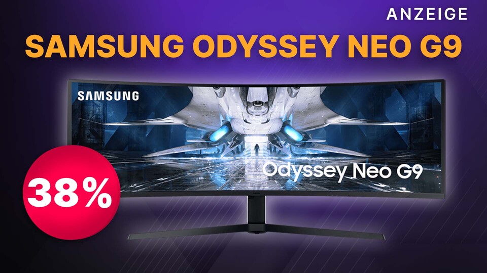 Den Samsung Odyssey Neo G9 gibt es bei MediaMarkt derzeit mit 38% Rabatt.