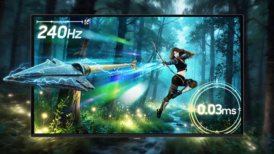 240Hz bei 1440p sind für die meisten Gaming-PCs anspruchsvoll genug, damit ihr aus eurem System wirklich alles herausholen könnt, was möglich ist.