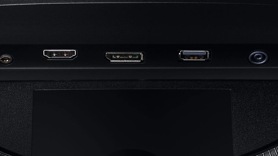 Das sind die Anschlüsse des Samsung Odyssey G5.