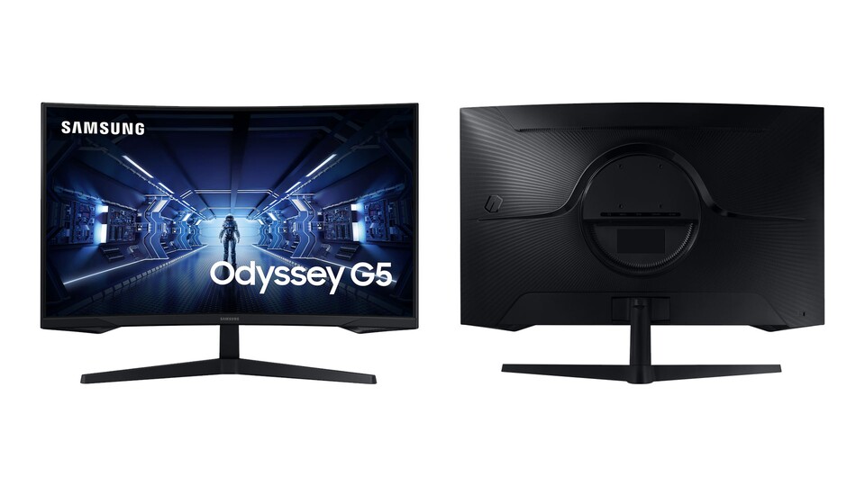 Der Gaming Monitor von Samsung unterstützt sowohl HDMI als auch DisplayPort und sieht dazu noch gut aus.