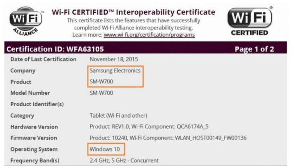 Das Samsung SM-W700 bietet mit 12 Zoll Displaydiagonale viel Arbeitsfläche.