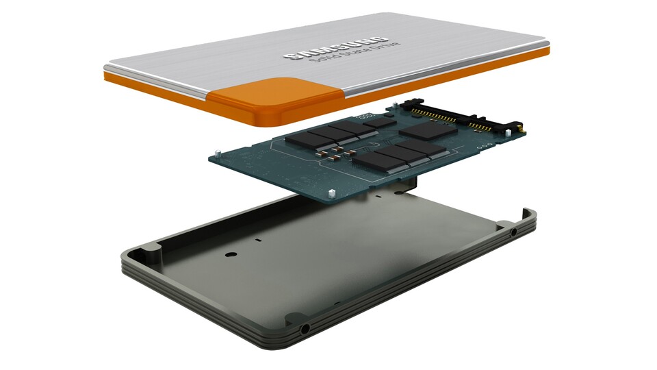 Samsung fertigt Speicherchips und Controller der SSD 470 selbst.