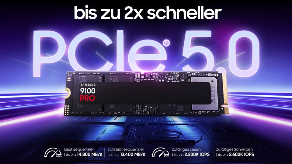 PCIe 5.0 erreicht doppelte Geschwindigkeiten, als noch unter PCIe 4.0 möglich waren.