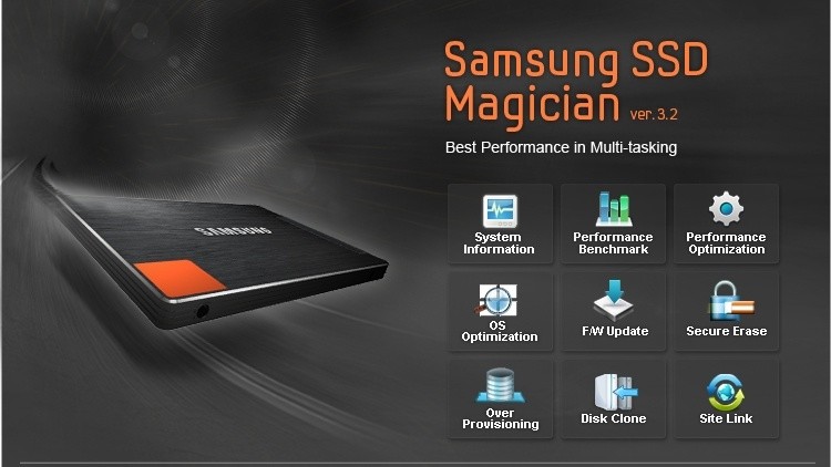 Samsungs praktische Wartungs-Software »SSD Magician« bietet alle relevanten Einstellungen für die SSD 840 auf einen Blick. Dazu gehören Firmware-Updates, das sichere Löschen aller Daten und auch eine Klon-Funktion zum Spiegeln Ihrer vorhandenen Windows-Installation auf die SSD 840.