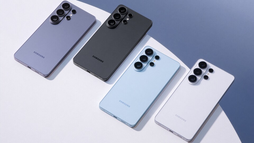 Das Galaxy S26 Ultra ist in vier Farbvarianten erhältlich. (Bildquelle: Samsung)