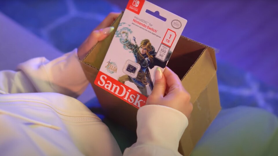 Die SanDisk MicroSD gibts jetzt auch in der Zelda Special Edition - passend zum Release von Tears of the Kingdom.
