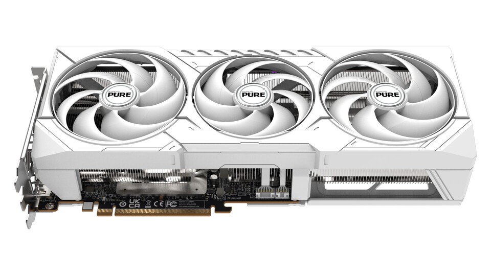 Das Triple-Slot-Design der 9070 von Sapphire ist etwas handlicher als die riesigen Klötze, welche die Konkurrenz in der letzten Generation an den Start gebracht hat.