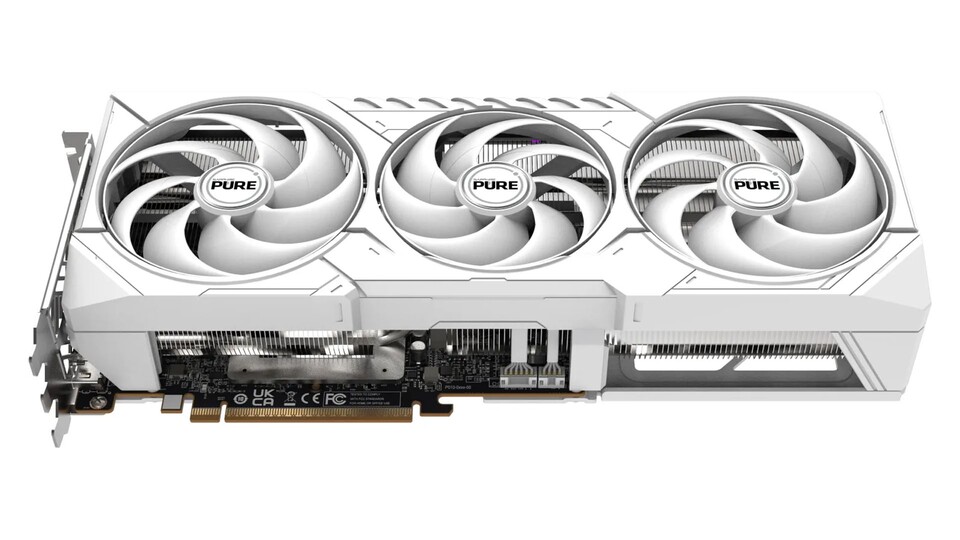 Die drei Axial-Lüfter der RX 9070 XT von Sapphire bewegen nicht nur jede Menge Luft, sondern sind dabei auch äußerst leise.