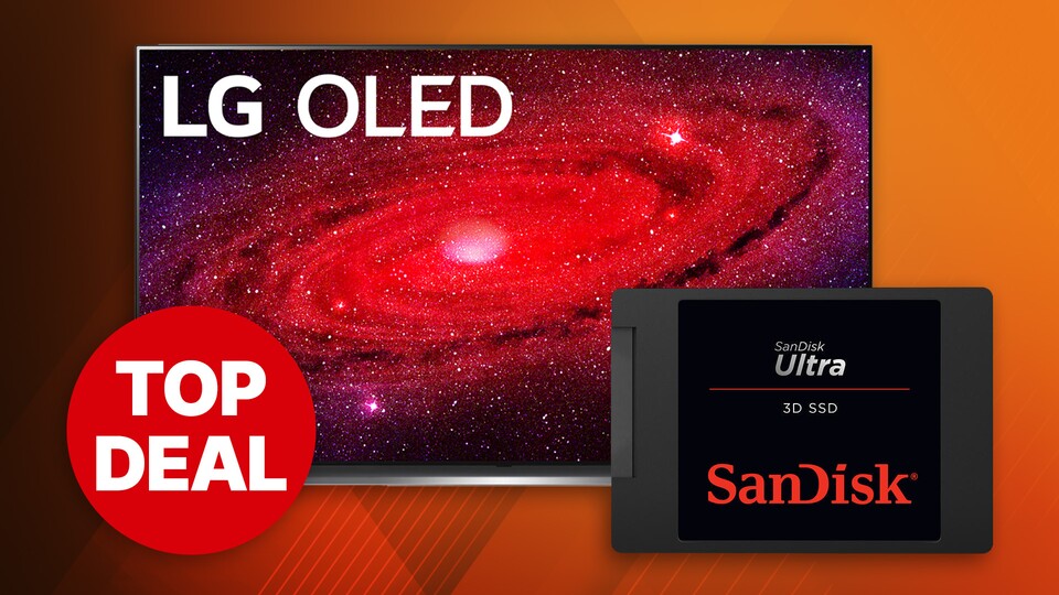 Bei Saturn könnt ihr nicht nur beim Kauf der Sandisk-SSD sparen, auch der LG OLED CX9 ist günstig zu haben.