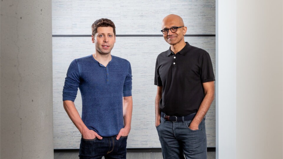 Sam Altman wird nun doch nicht bei Microsoft arbeiten, wie Satya Nadella erst gestern bekannt gegeben hat. (Bild: Microsoft)