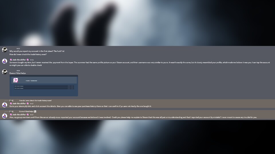 Weil ich noch nie etwas über Steam getauscht hatte, wusste ich nicht mal, wie man den Handelsverlauf aufruft. (Bildquelle Maxe S., GameStar)