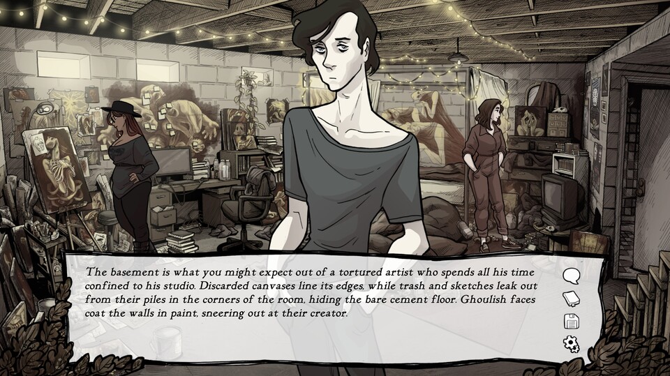 Die Hintergründe sind handbemalt.