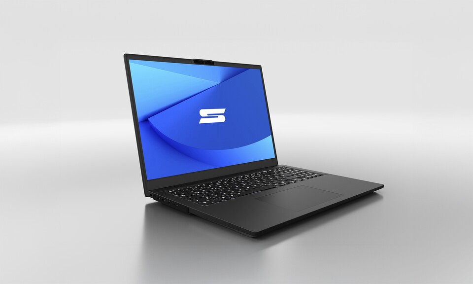 Auf den ersten Blick sieht das Element 16 aus wie ein ganz normales Notebook. (Quelle: Schenker Technologies)