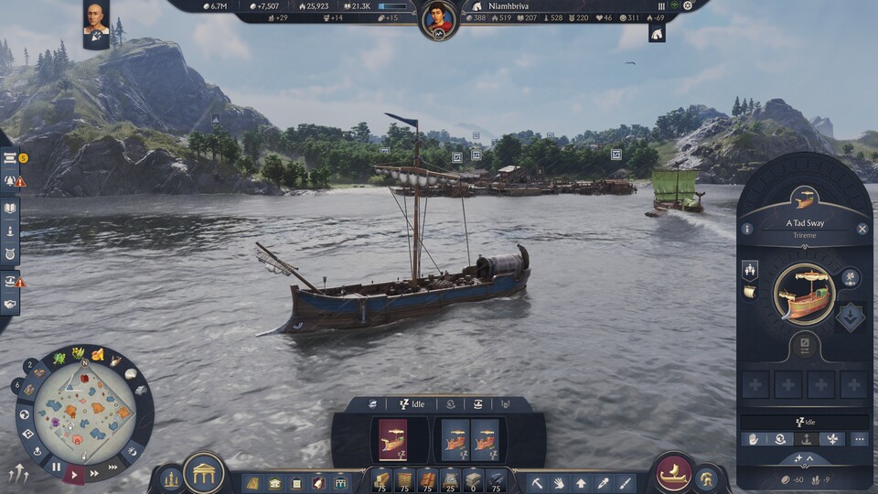 Schade: In Anno 1800 wurde noch angezeigt,
ob ihr gerade dasselbe Schiff beäugt.
In Anno 117 ist die Anzeige verschwunden.