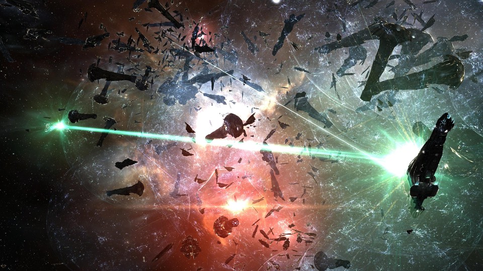 Das Blutbad von B-R5RB (Bild) ist eine der bekanntesten Schlachten von Eve Online. Die größte war aber die um 6VDT-H. Und die gibt es bald als Buch. 