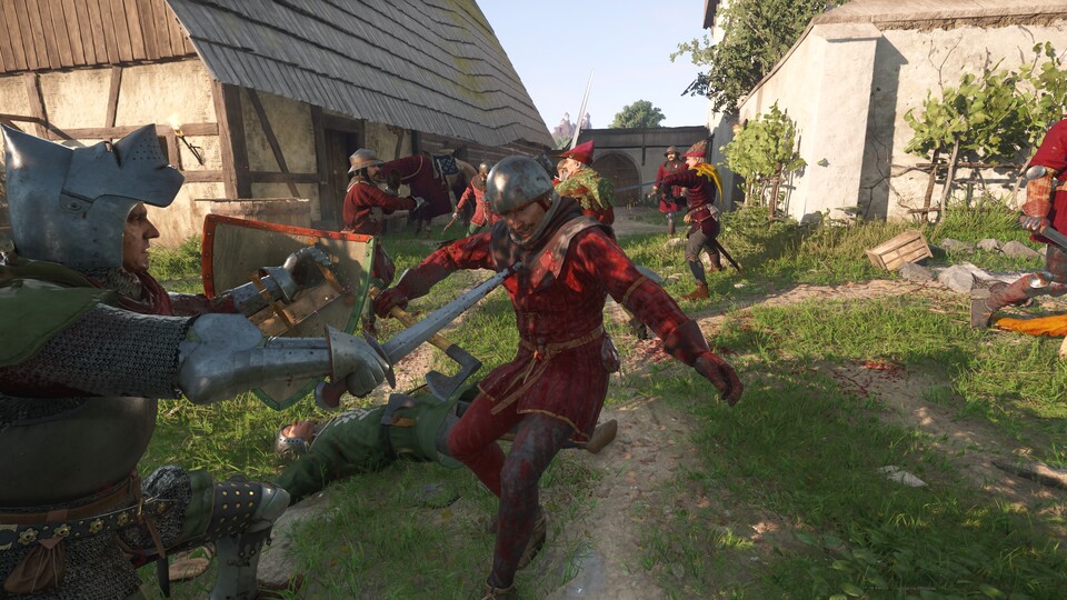 Die Kombination aus Schwert und Schild ist eigentlich nie verkehrt.