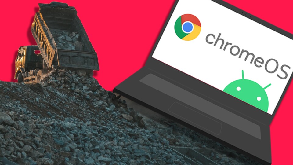 Von der Schulbank auf den Schrottplatz: Ein aktueller Bericht bescheinigt dem Chromebook mangelhafte Nachhaltigkeit. (Bild-Teile: Pixabay).