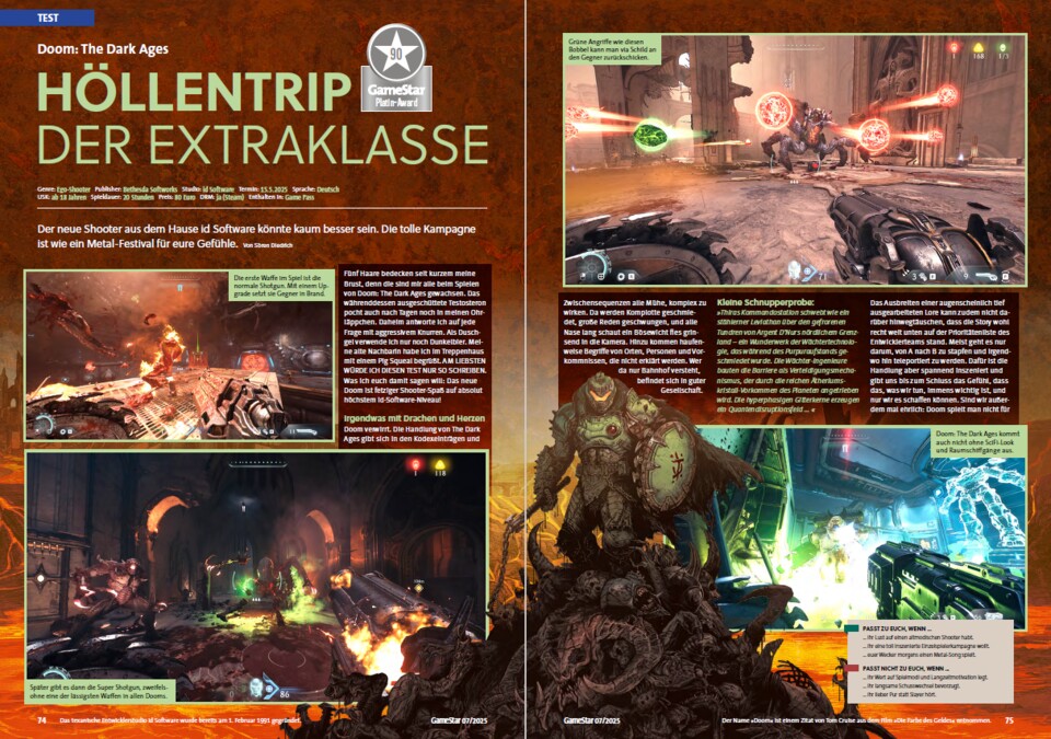 Bis auf den Quatsch mit dem Drachen: Top!