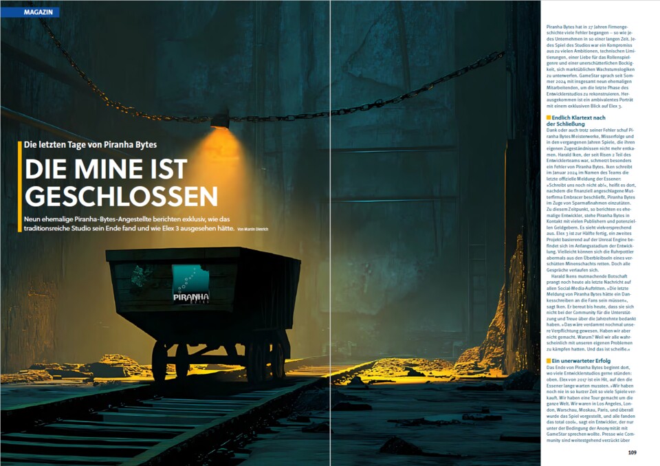 Wir zeichnen die letzten Tage von Piranha Bytes nach.