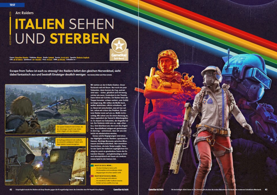 Man kann gar nicht genug betonen, wie gut Arc Raiders ist!