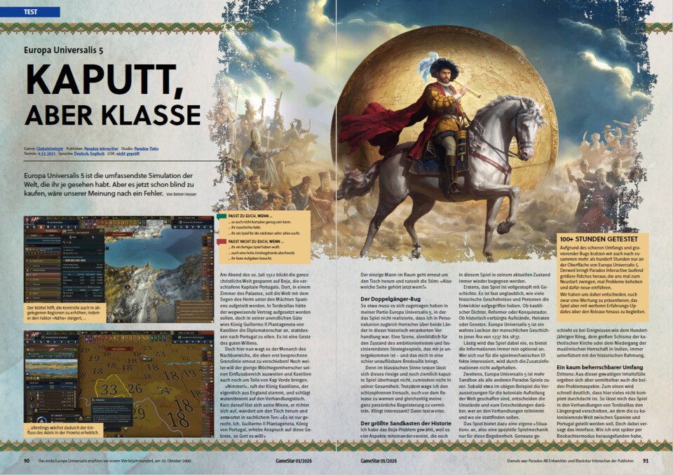 Tabellen- und Geschichtsfans finden in Europa Universalis 5 eine zweite Heimat.