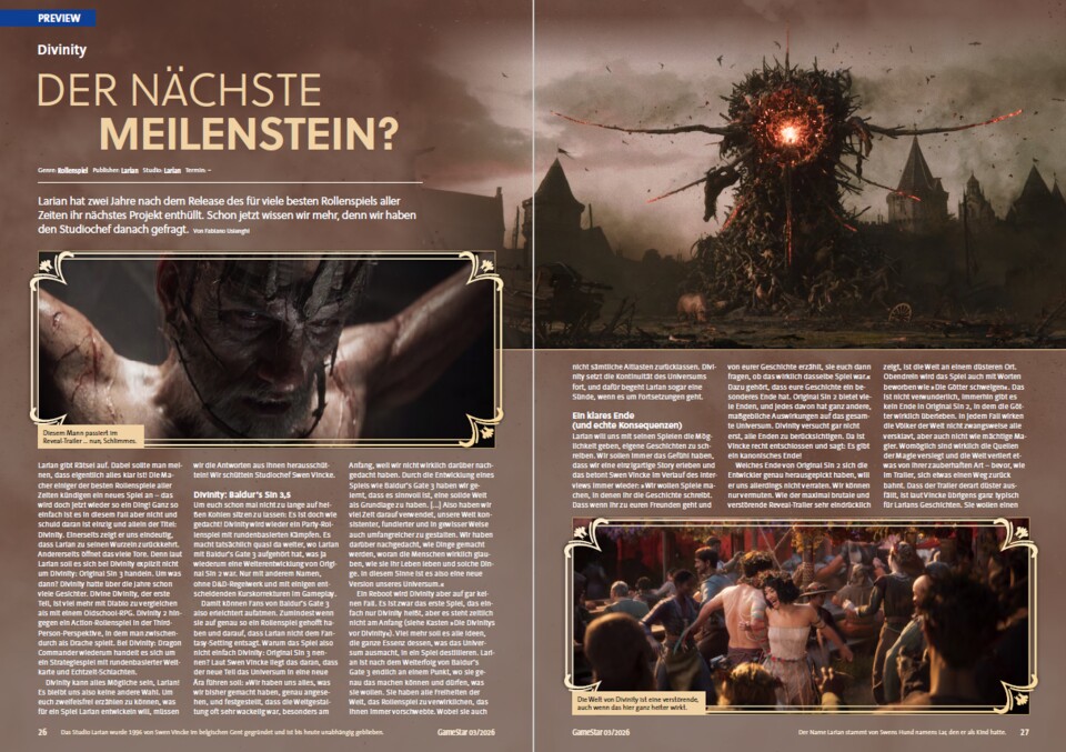 Divinity wird zumindest laut Trailer einen mild anderen Ton anschlagen als Original Sin 2. Und das war schon nicht zimperlich.