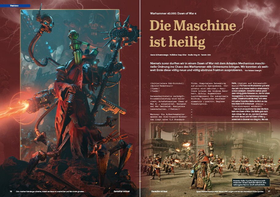 Fabiano hat den Adeptus Mechanicus exklusiv gespielt.