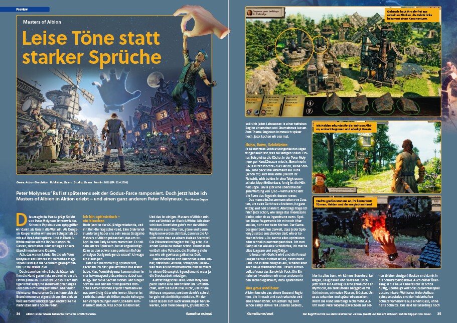 Auch in Peter Molyneux angeblich letzten Spiel gehts nicht ohne Götterhand.